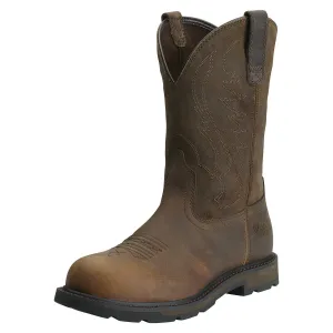 Ariat Men's Groundbreaker Pull-on Steel Toe Boot - Brown