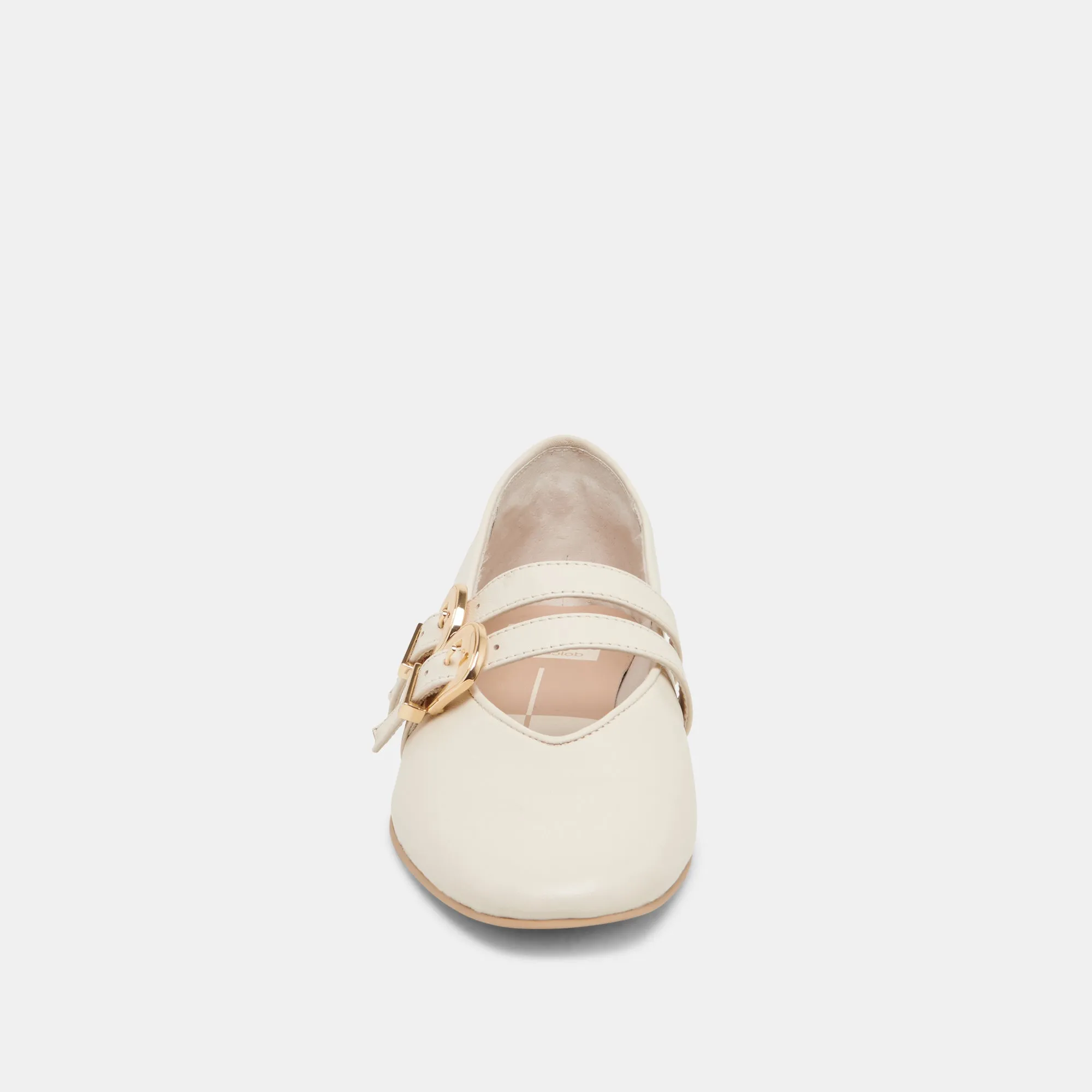 BAYLEE BALLET FLATS IVORY LEATHER