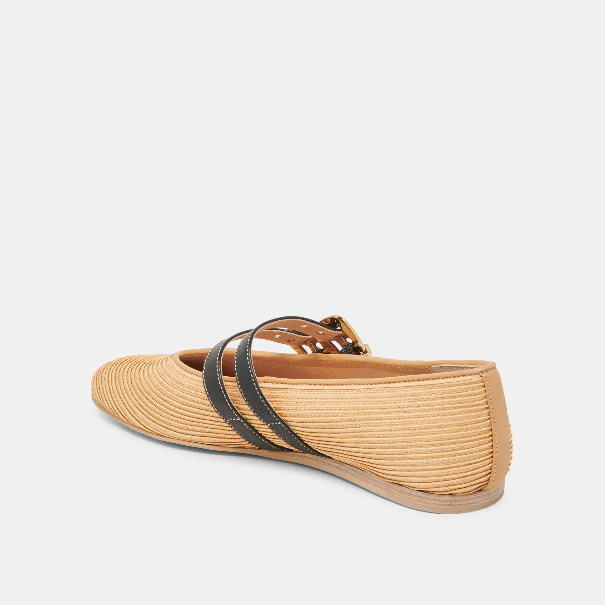 BAYLEE BALLET FLATS NATURAL RAFFIA