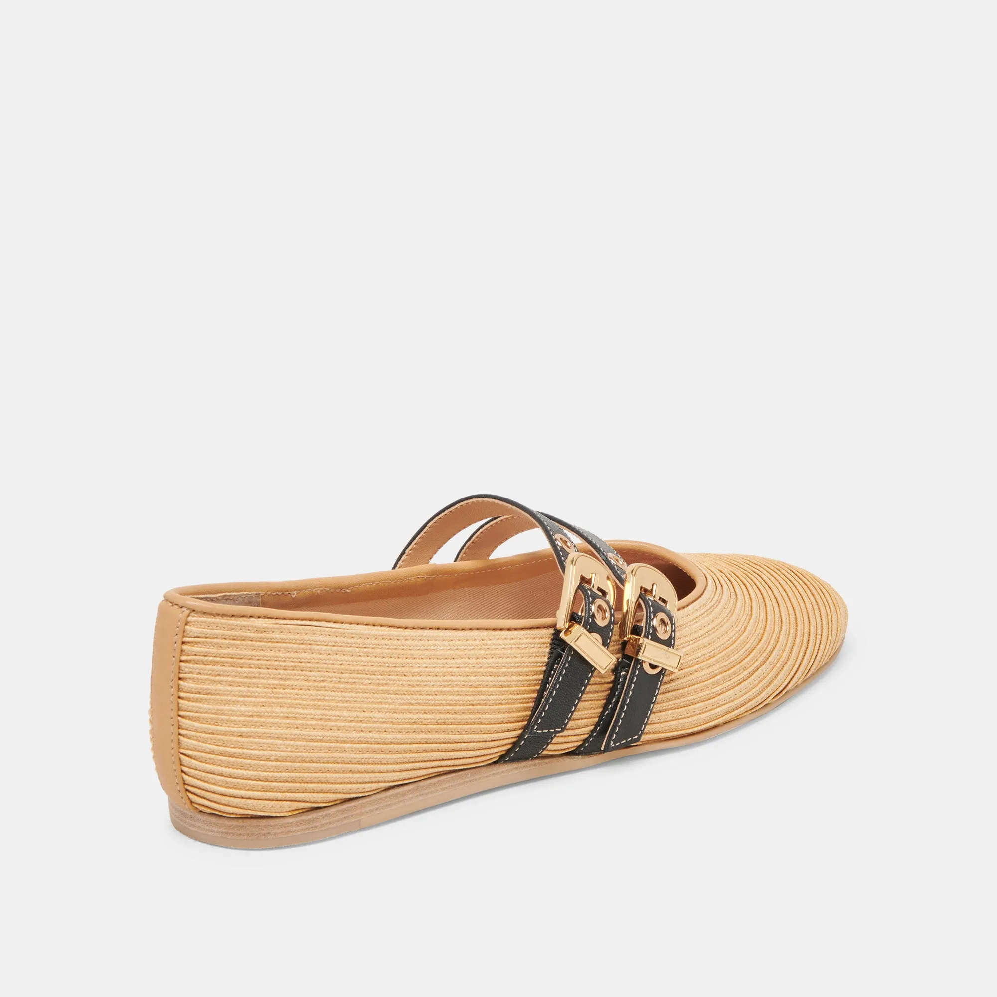 BAYLEE BALLET FLATS NATURAL RAFFIA