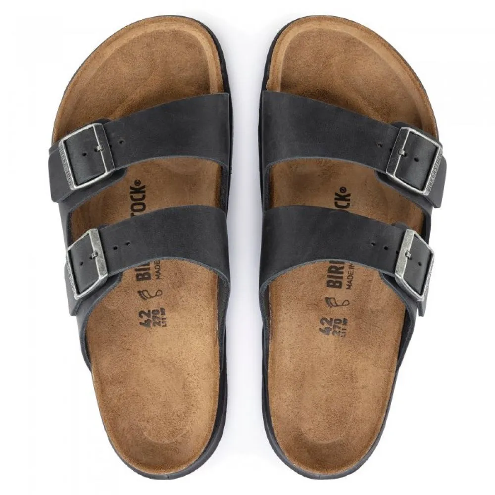 Birkenstock Men's Arizona Cross Town Oiled Leather in Black