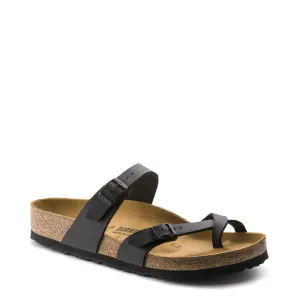 Birkenstock Women's Mayari Birko-Flor Toe Loop Sandal in Black