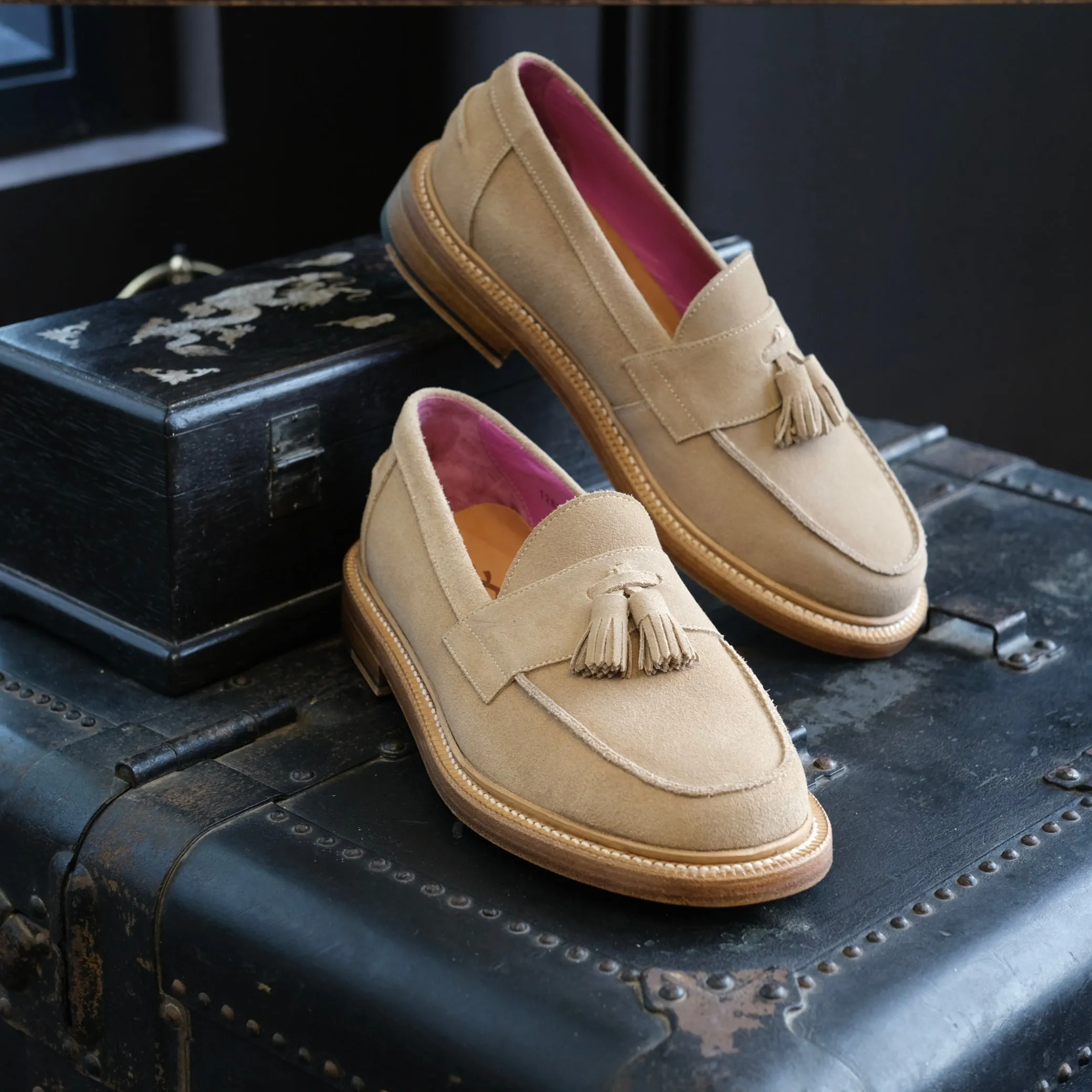 Blackstock & Weber Clasico Tassel Loafer (Sand)