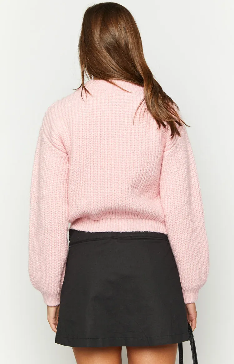 Blush Bliss Pink Knit Sweater