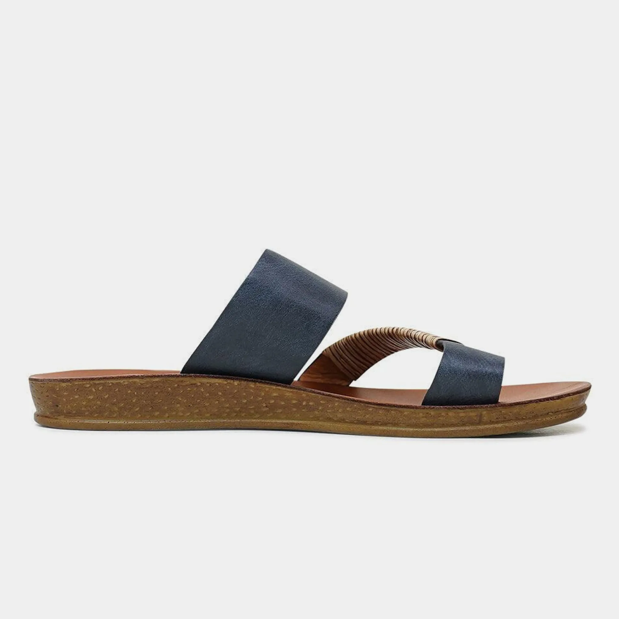 Bria Navy Sandals