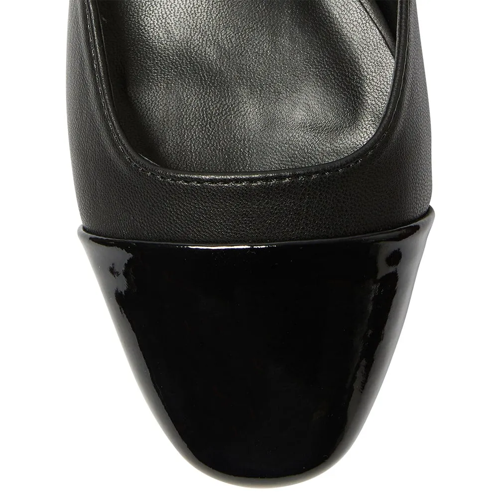 Cleo Flat in Black Patent