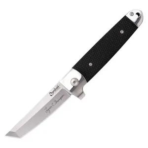 Cold Steel Folding Knife - Oyabun Tanto Steel Blade with Black G10 Handle | CS32AA