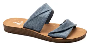 *Corkys Womens With A Twist Denim Sandal