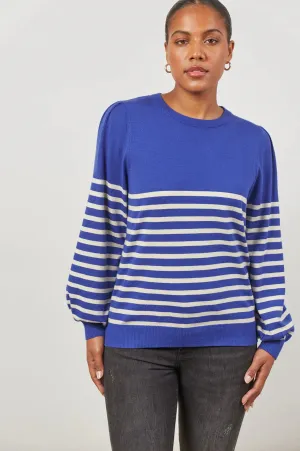 Cosmo Stripe Jumper = Cobalt