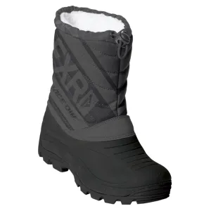 FXR Youth Octane Snowmobile Boots Black/Charcoal