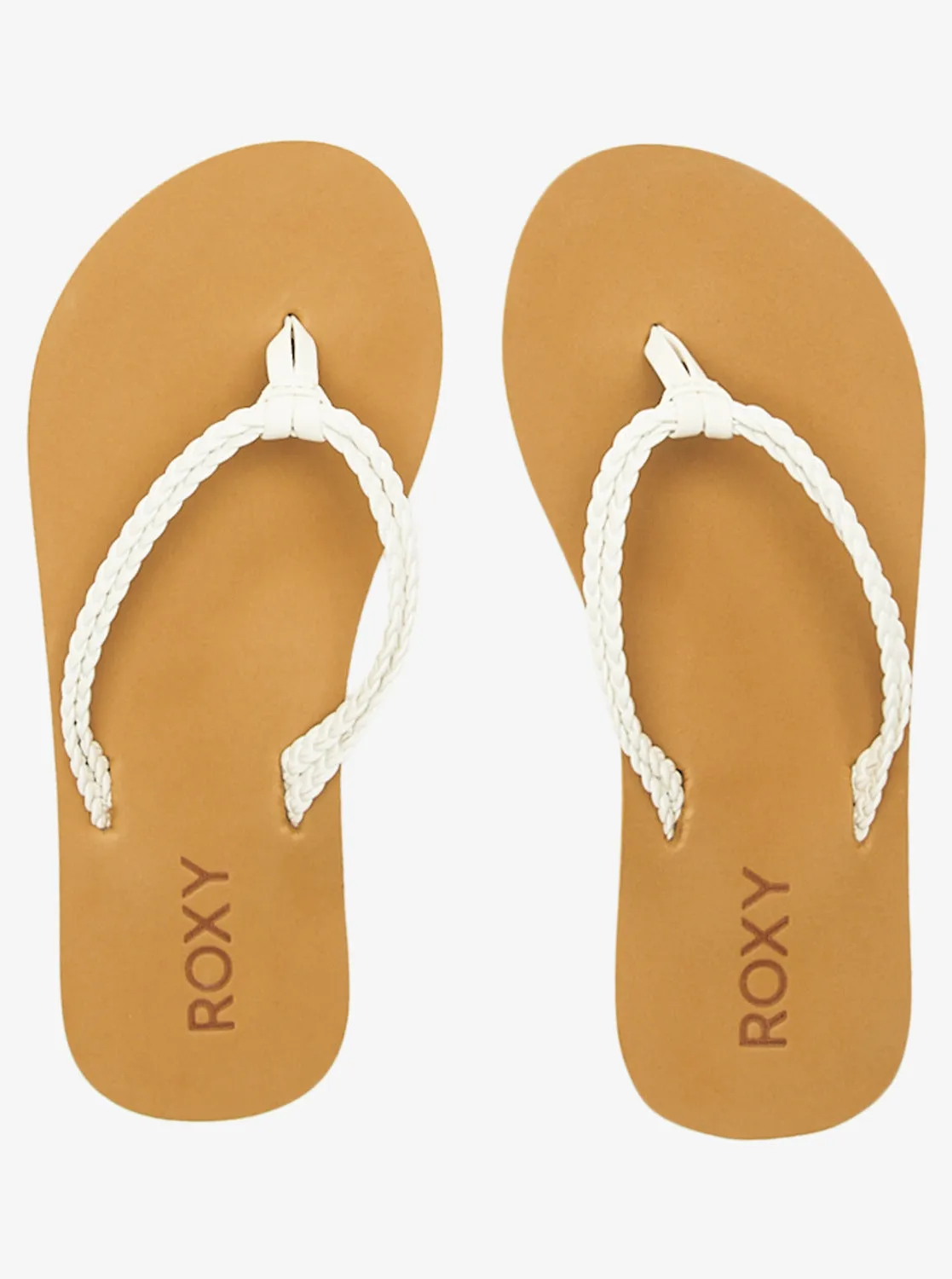 Girls 4-16 Costas Flip-Flops - White