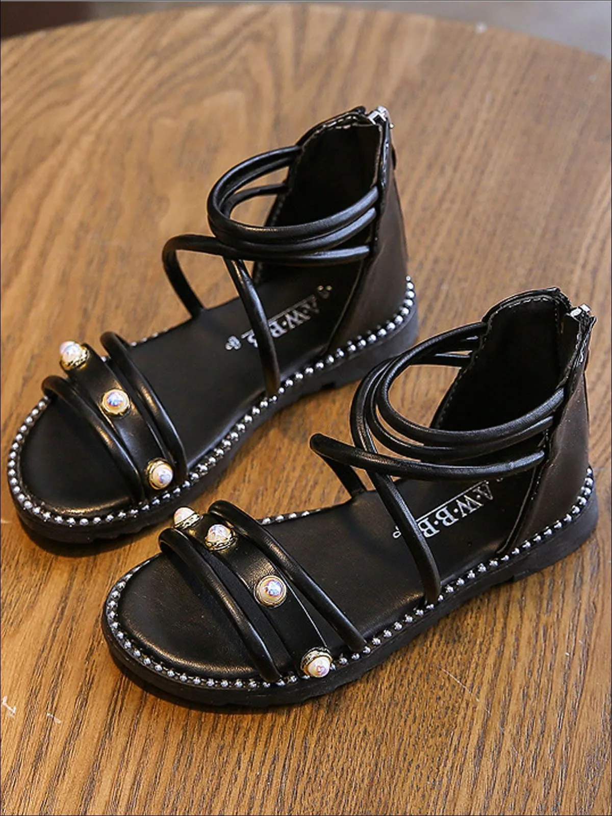 Girls Your Best Adventure Ahead Gladiator Sandals By Liv and Mia