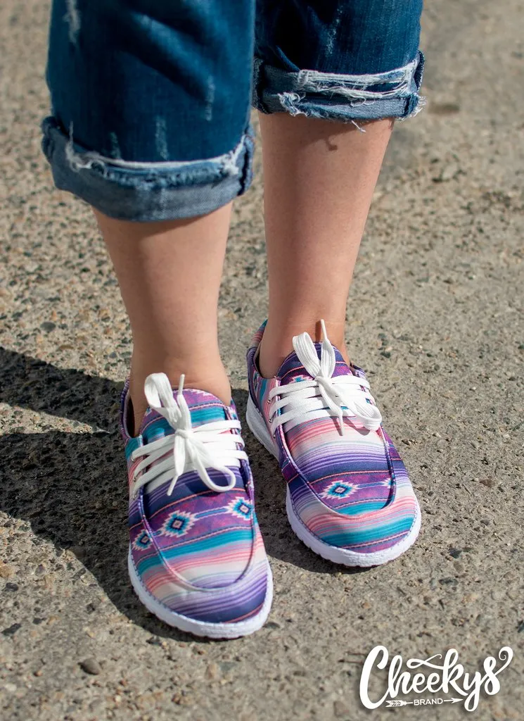 Huckleberry Serape Moccasin Shoes