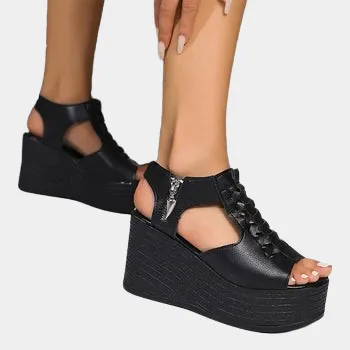 Joskaa 2024 New Wedges Platform Chunky Sandals