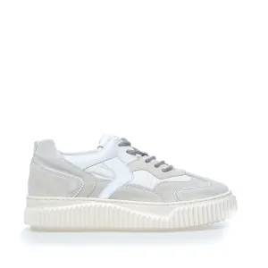 Malvina White Silver Chunky Sneakers