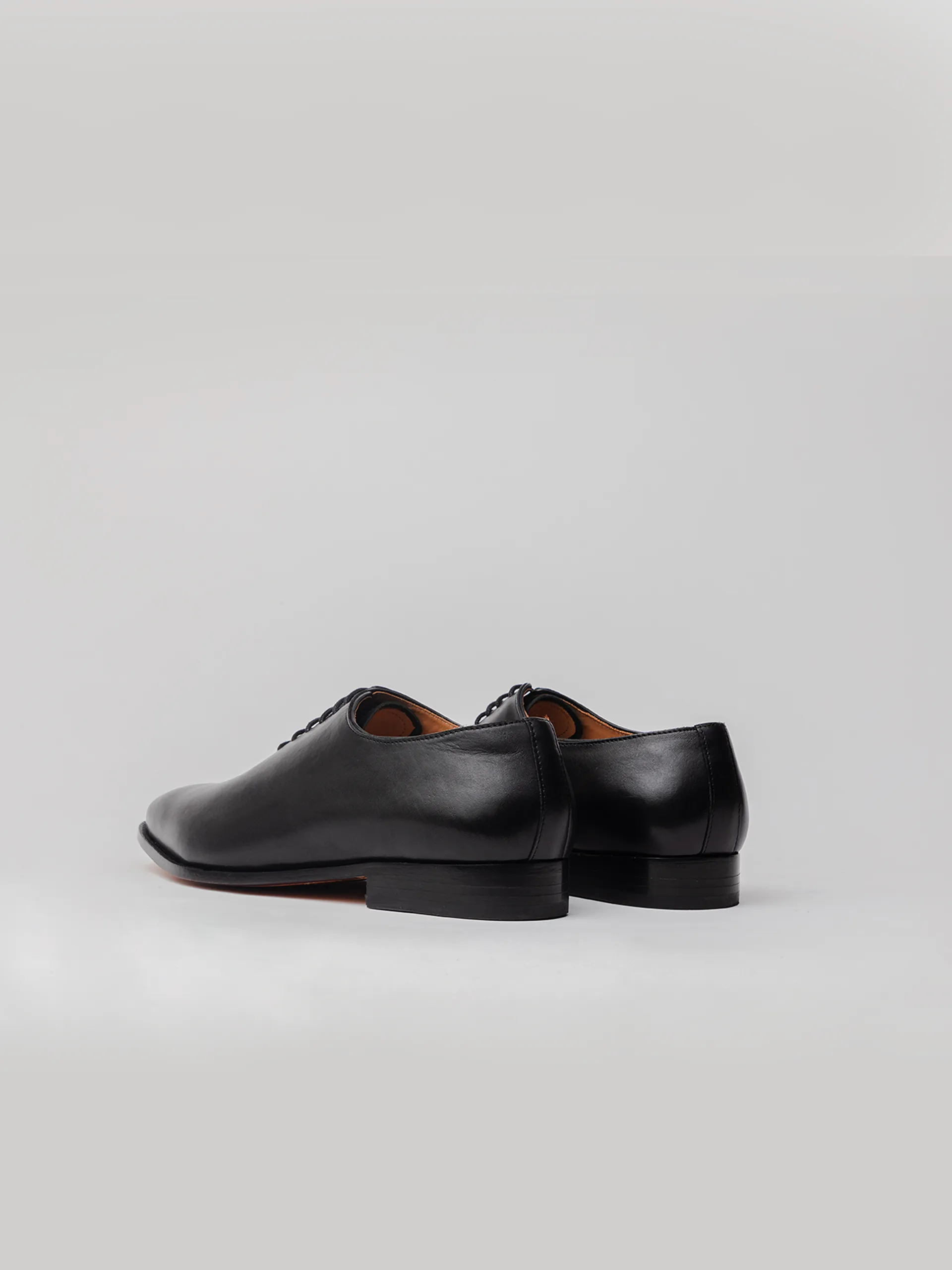 men's side lace up oxford-black