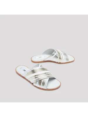 Miista - DEB SILVER RATTAN SANDALS