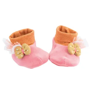 Moulin Roty Pink Baby Slippers Les Tartempois