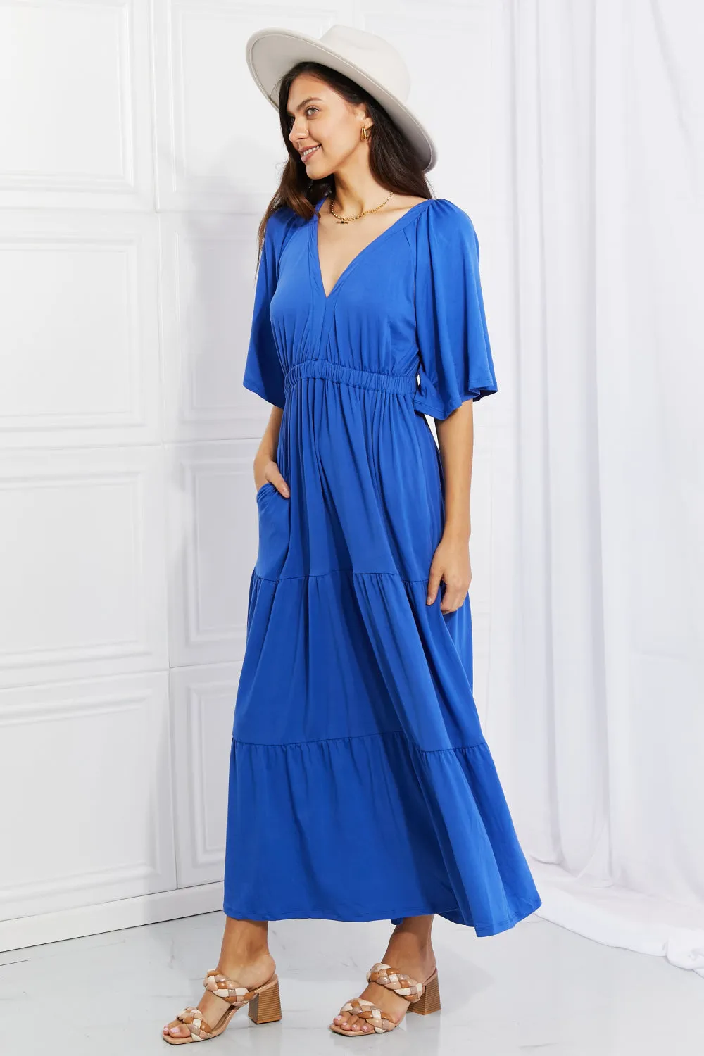 My Muse Flare Sleeve Tiered Maxi Dress