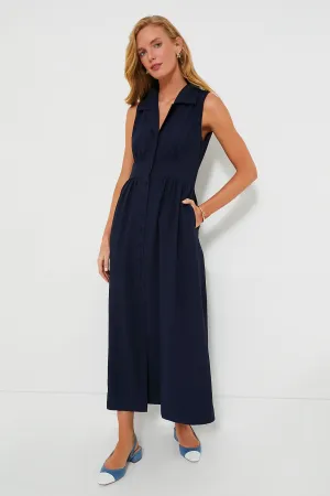 Navy Sleeveless Noelle Maxi Dress