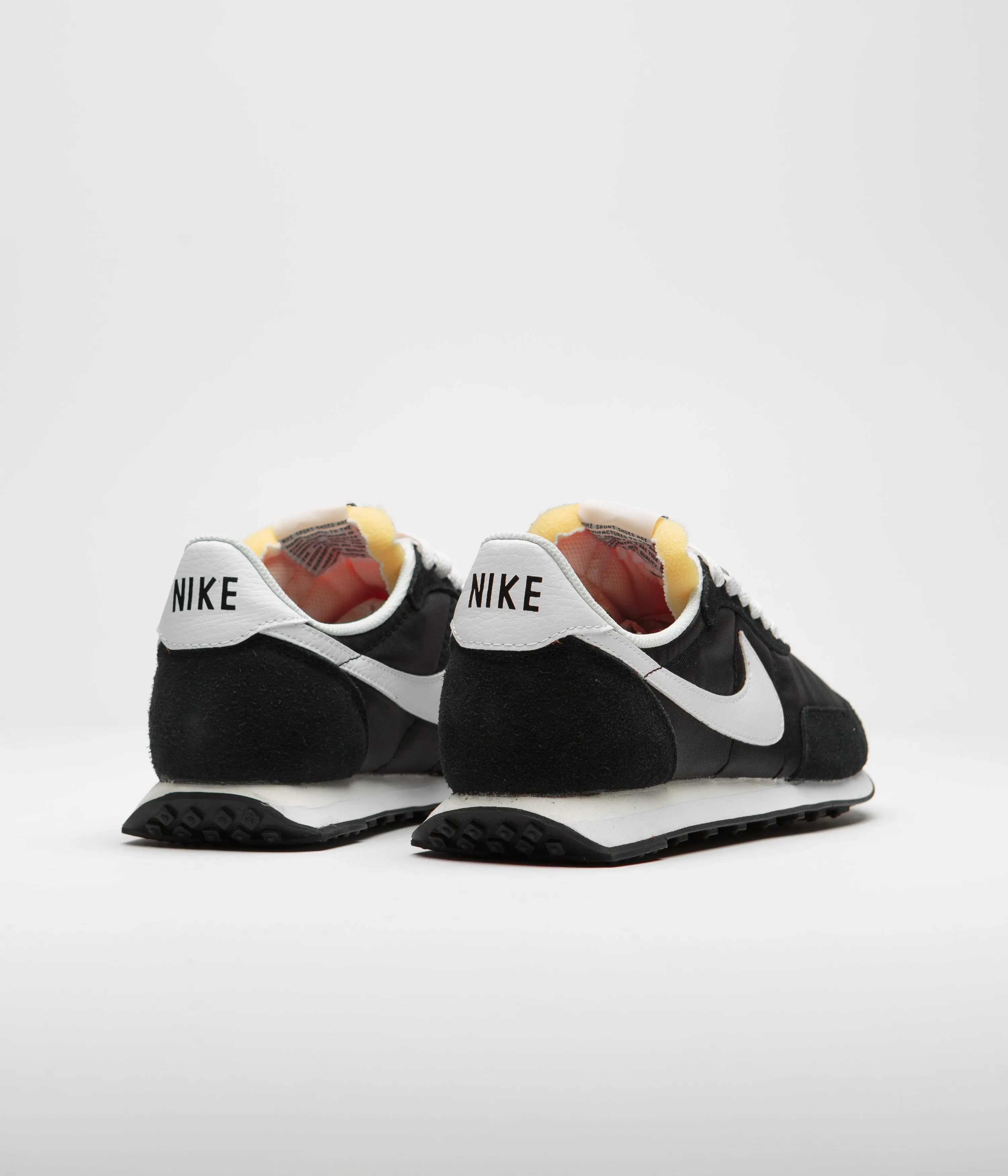 Nike Waffle Trainer 2 Shoes - Black / White - Sail - Total Orange