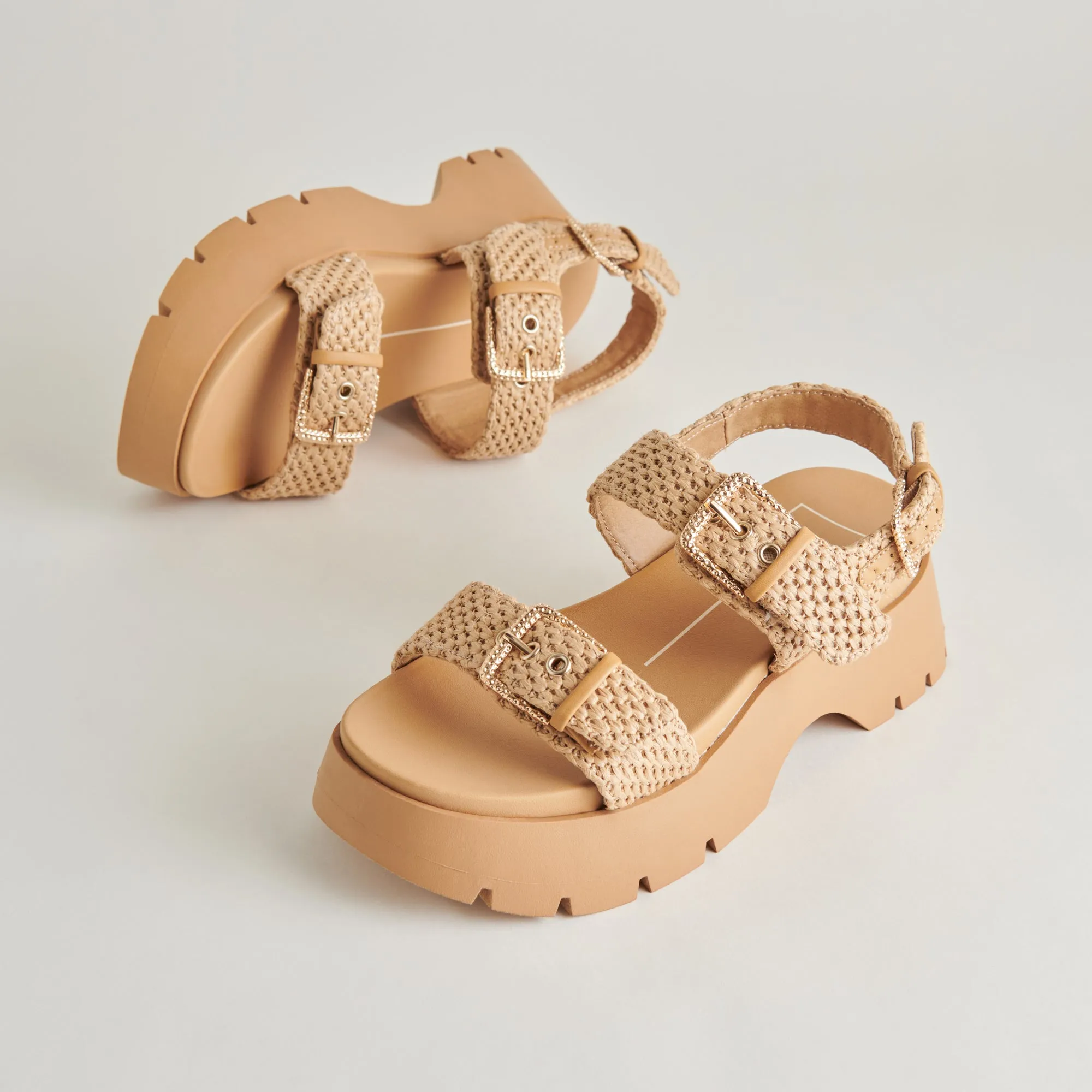 PALDA SANDALS NATURAL RAFFIA