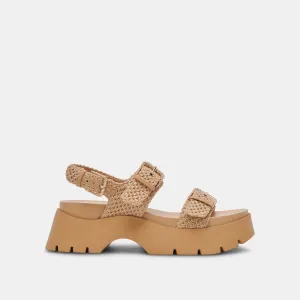 PALDA SANDALS NATURAL RAFFIA