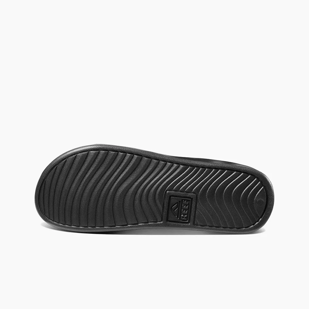 Reef Mens One Slide Sandals - Black/White