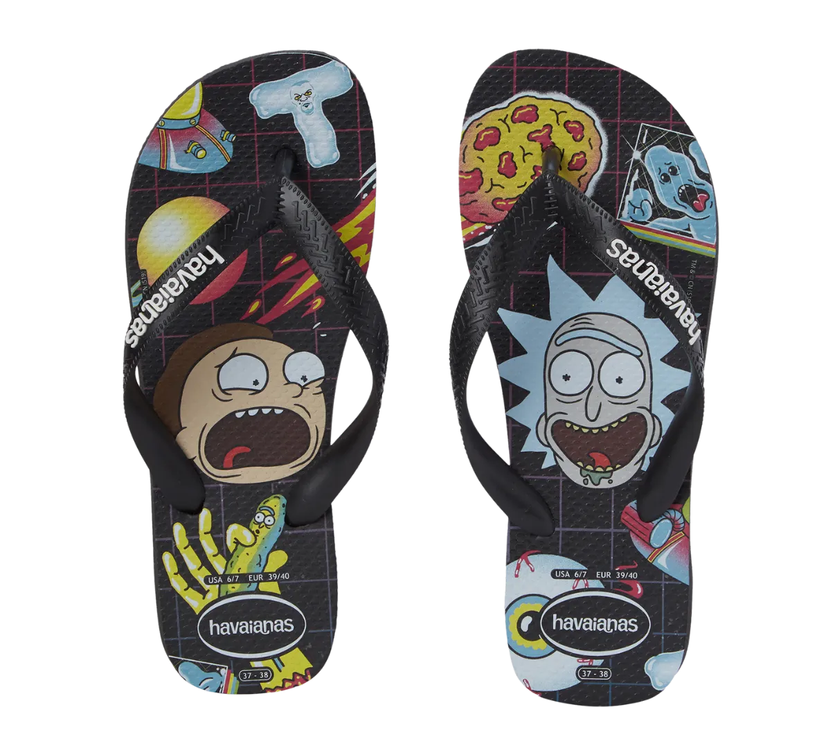 Rick And Morty Flip Flops