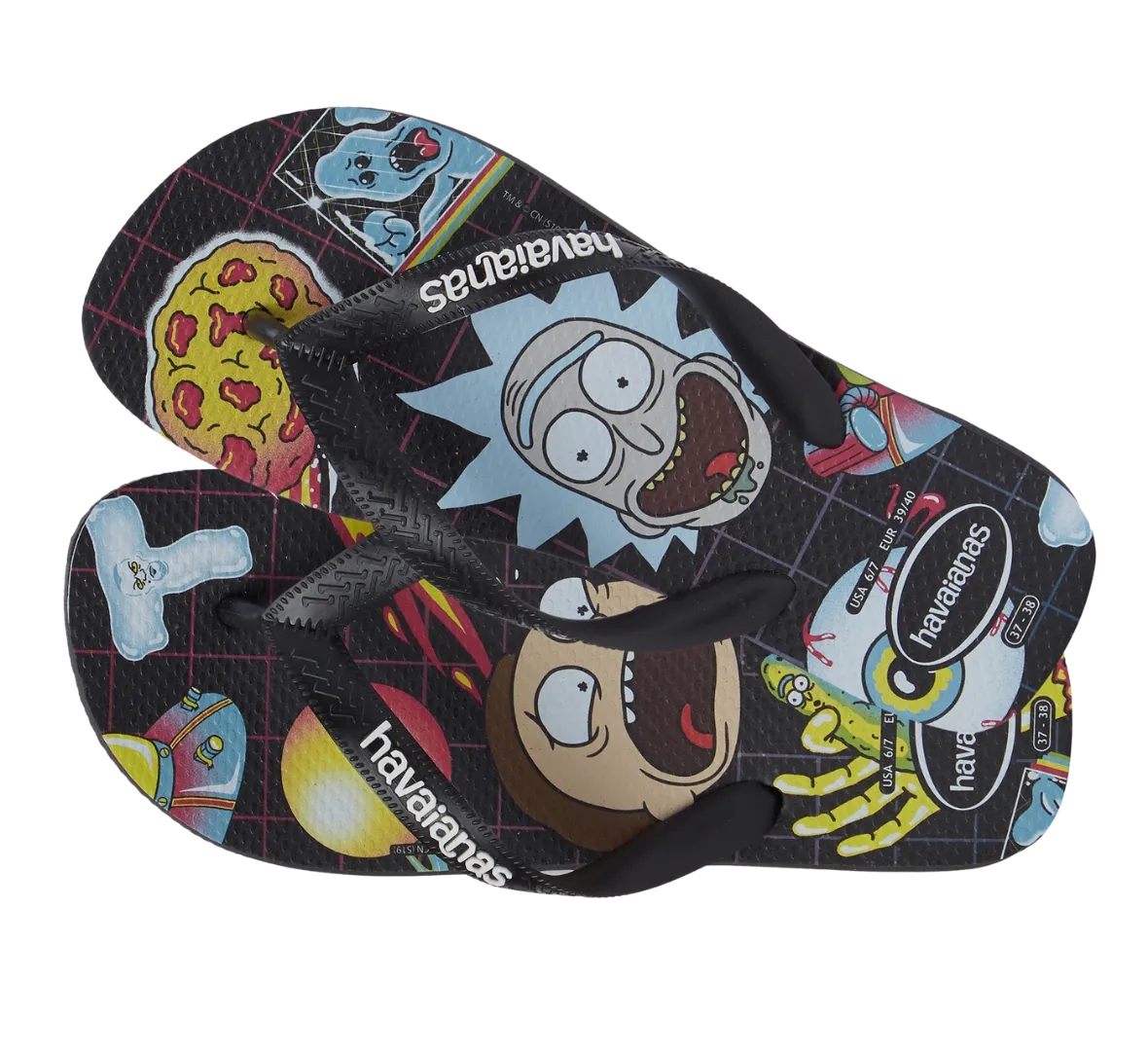 Rick And Morty Flip Flops