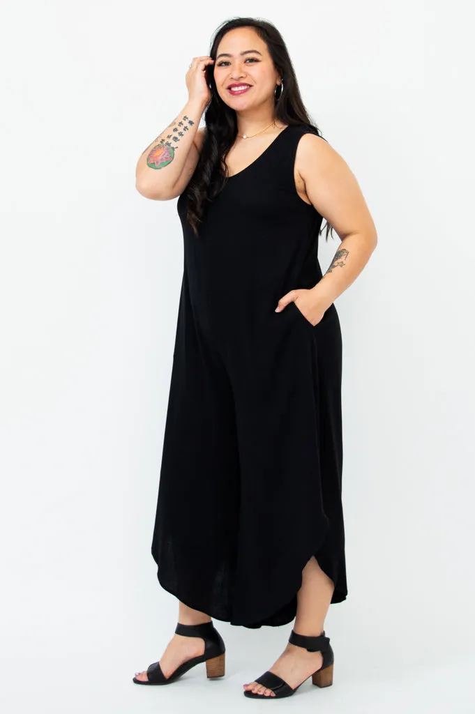 Sanito Jumpsuit, Black, Bamboo