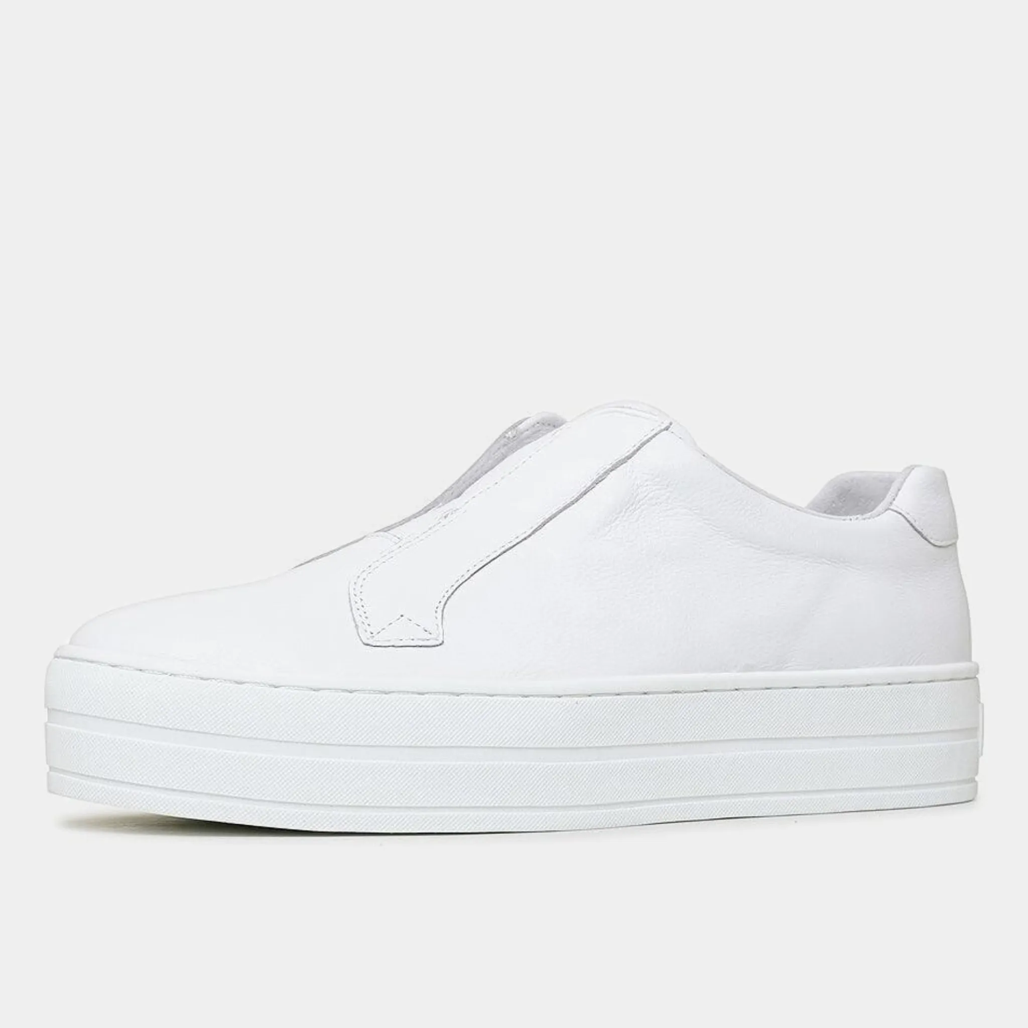 Shia White Leather Sneakers