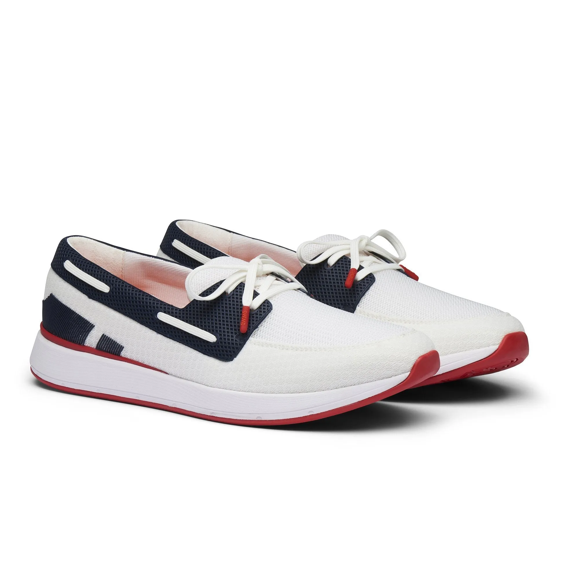 SWIMS BREEZE WAVE BOAT LOAFER  NAVY/WHITE (Online Only*)