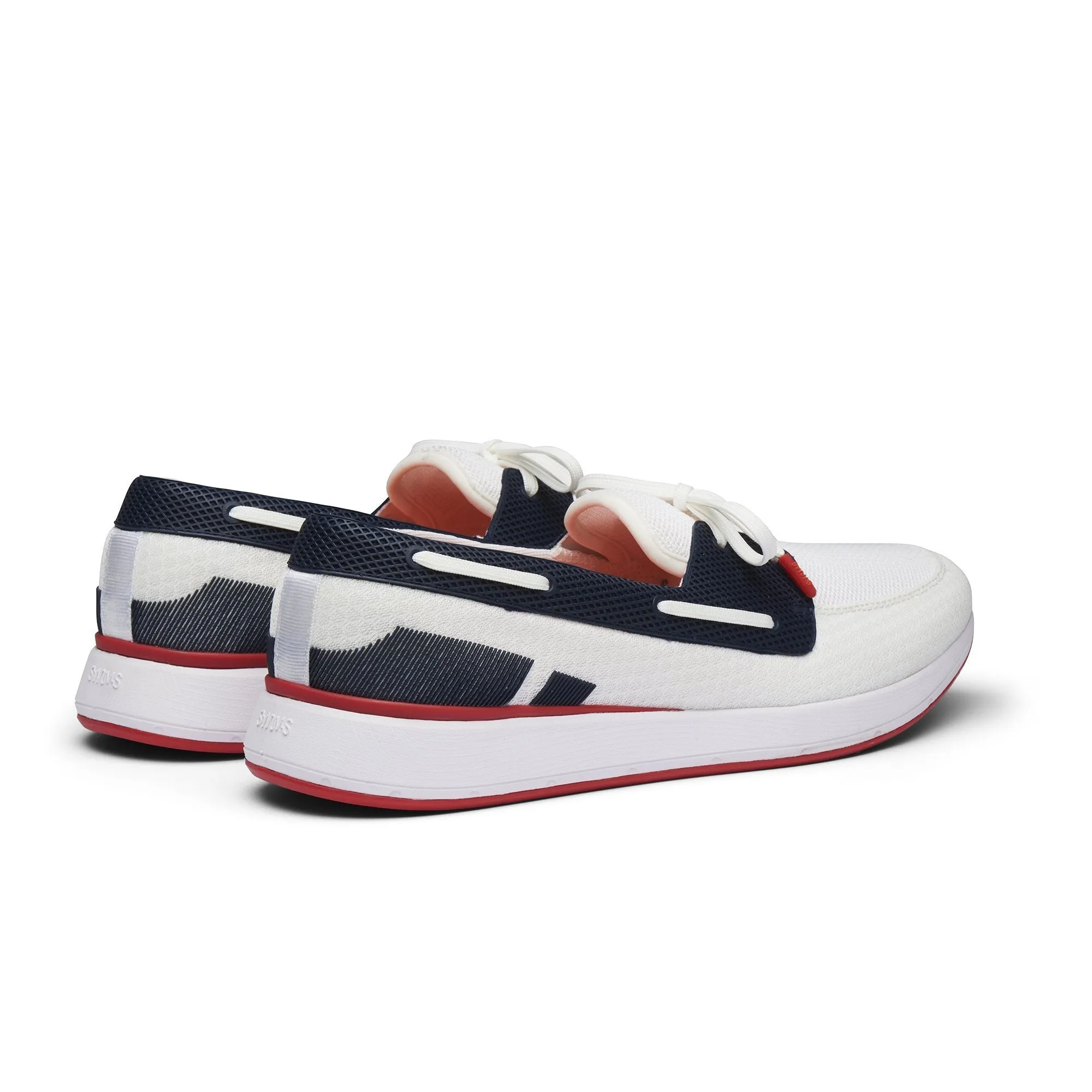 SWIMS BREEZE WAVE BOAT LOAFER  NAVY/WHITE (Online Only*)