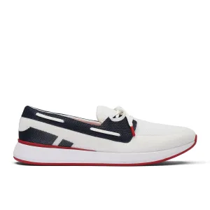 SWIMS BREEZE WAVE BOAT LOAFER  NAVY/WHITE (Online Only*)