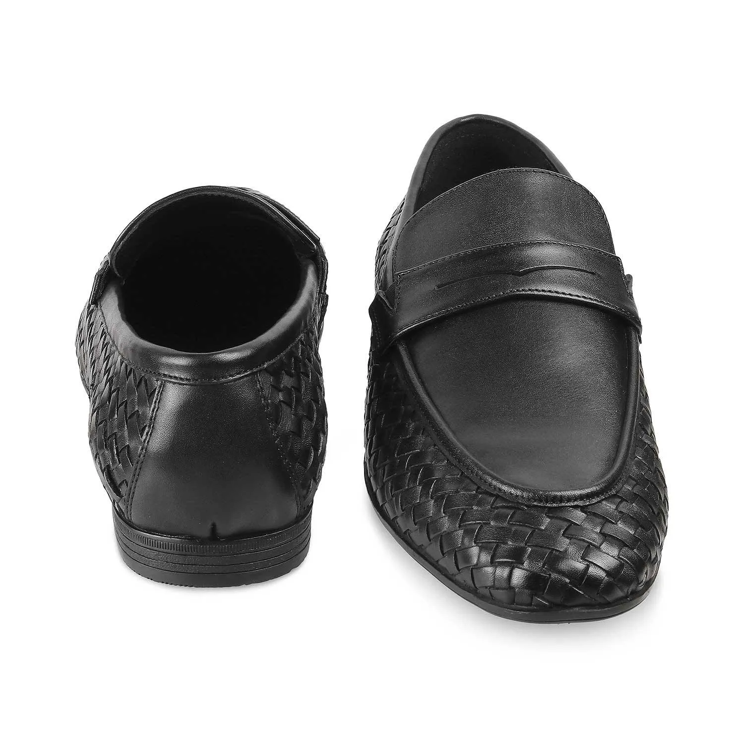 The Sydney Black Men's Leather Loafers