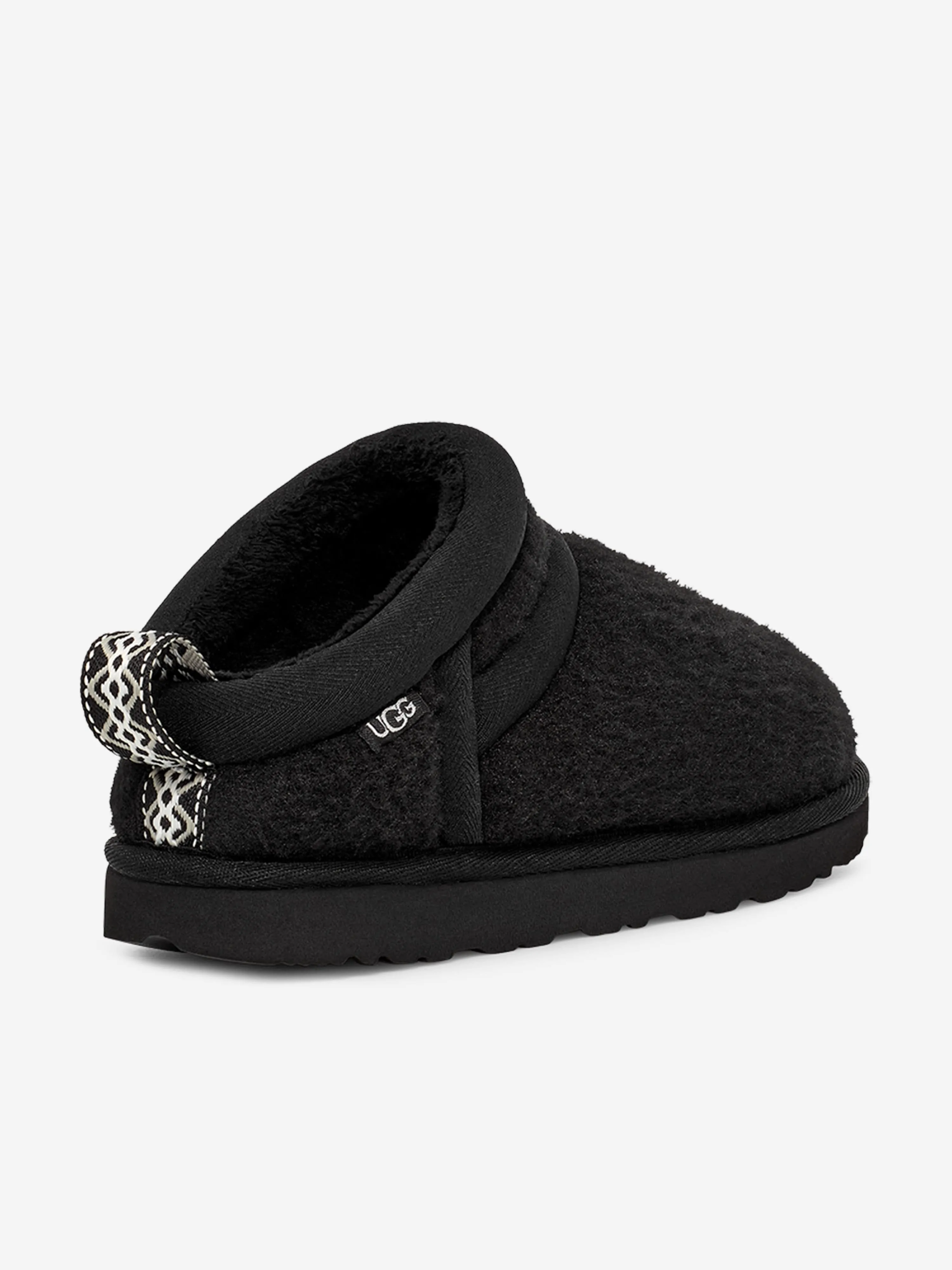 UGG Kids Astro Ultra Slippers in Black