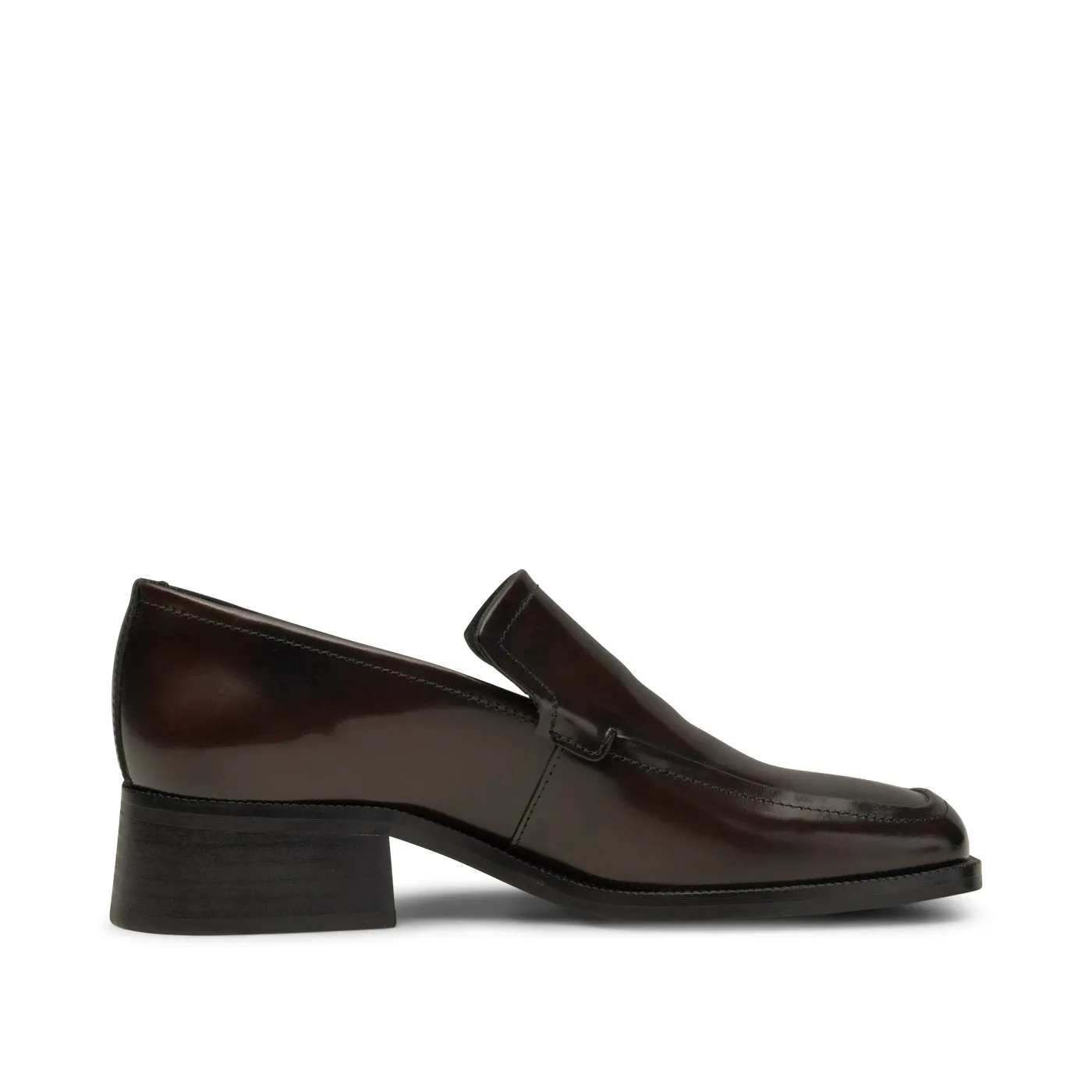 Ulla loafer leather - BROWN HIGH SHINE