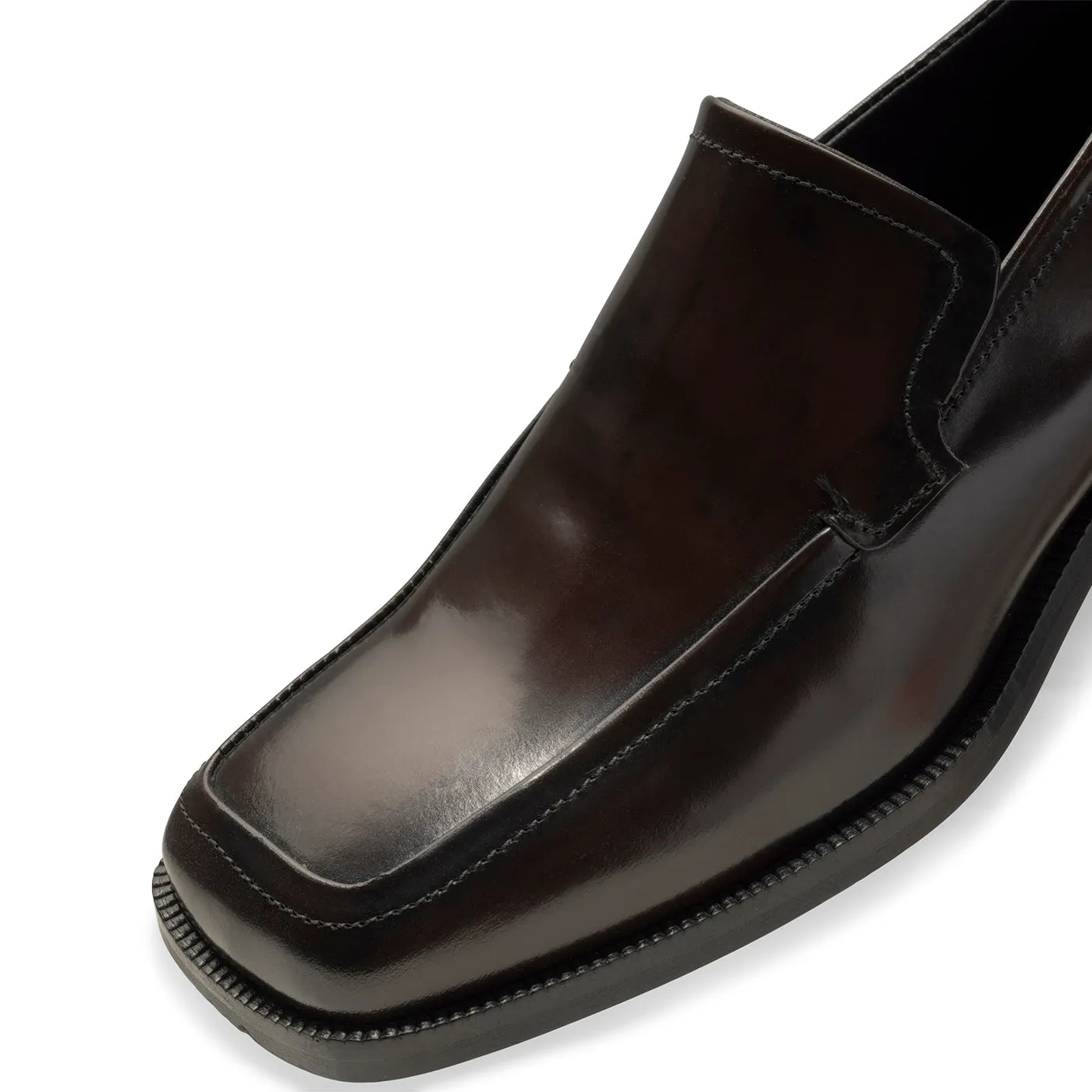 Ulla loafer leather - BROWN HIGH SHINE