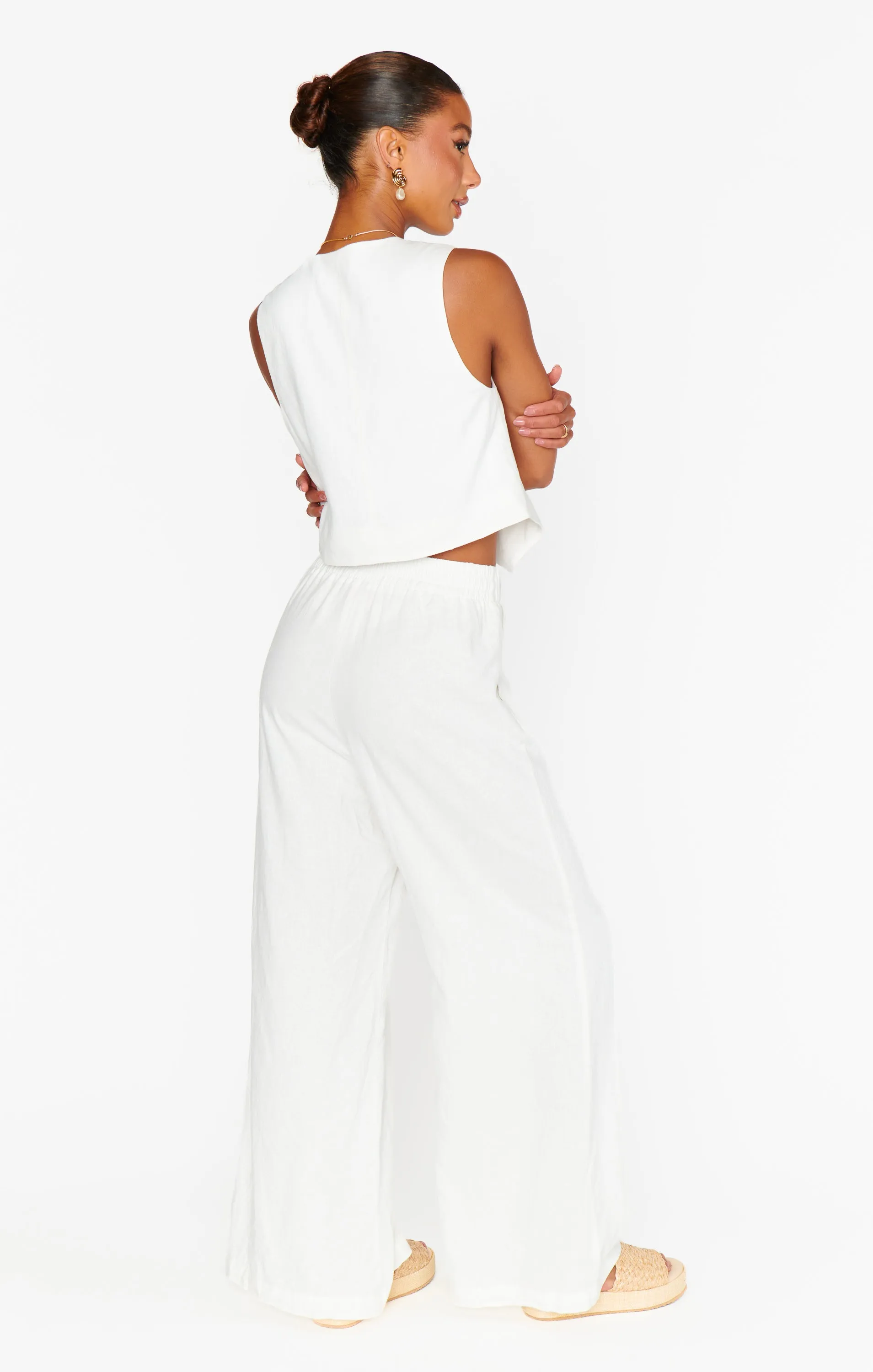 Vince Pants ~ White Linen