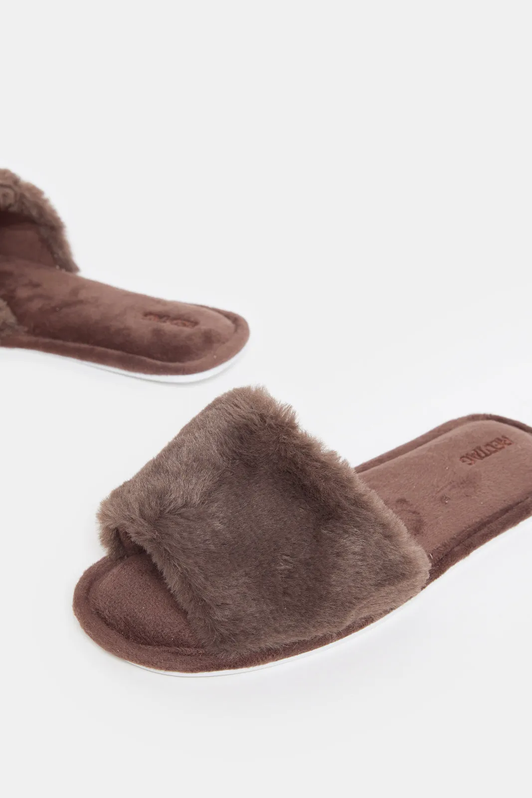 Women Brown Classic Slipper