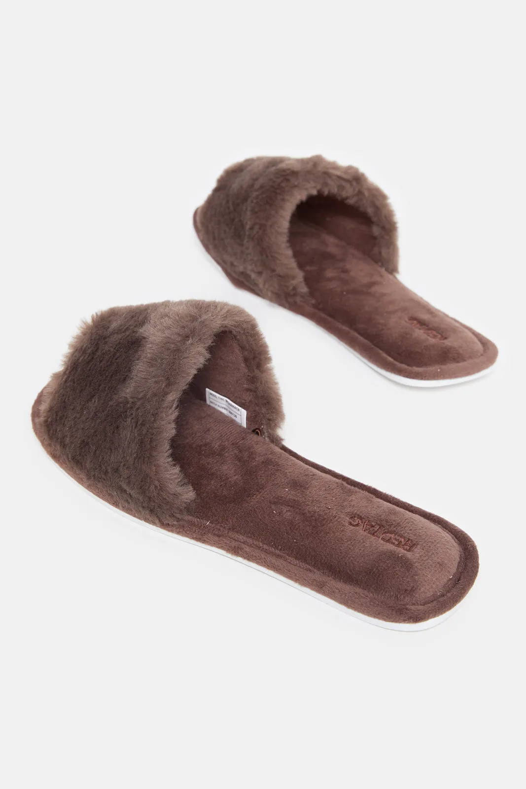 Women Brown Classic Slipper