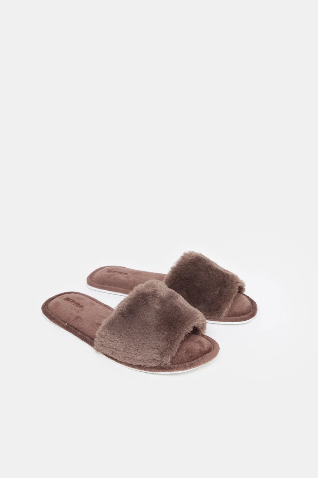 Women Brown Classic Slipper