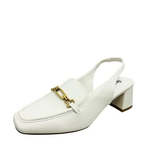 Women's Slingback Heeled Loafers